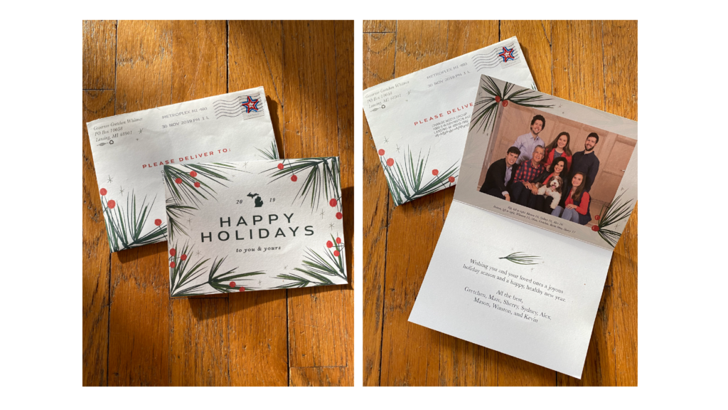 gretchen whitmer holiday card